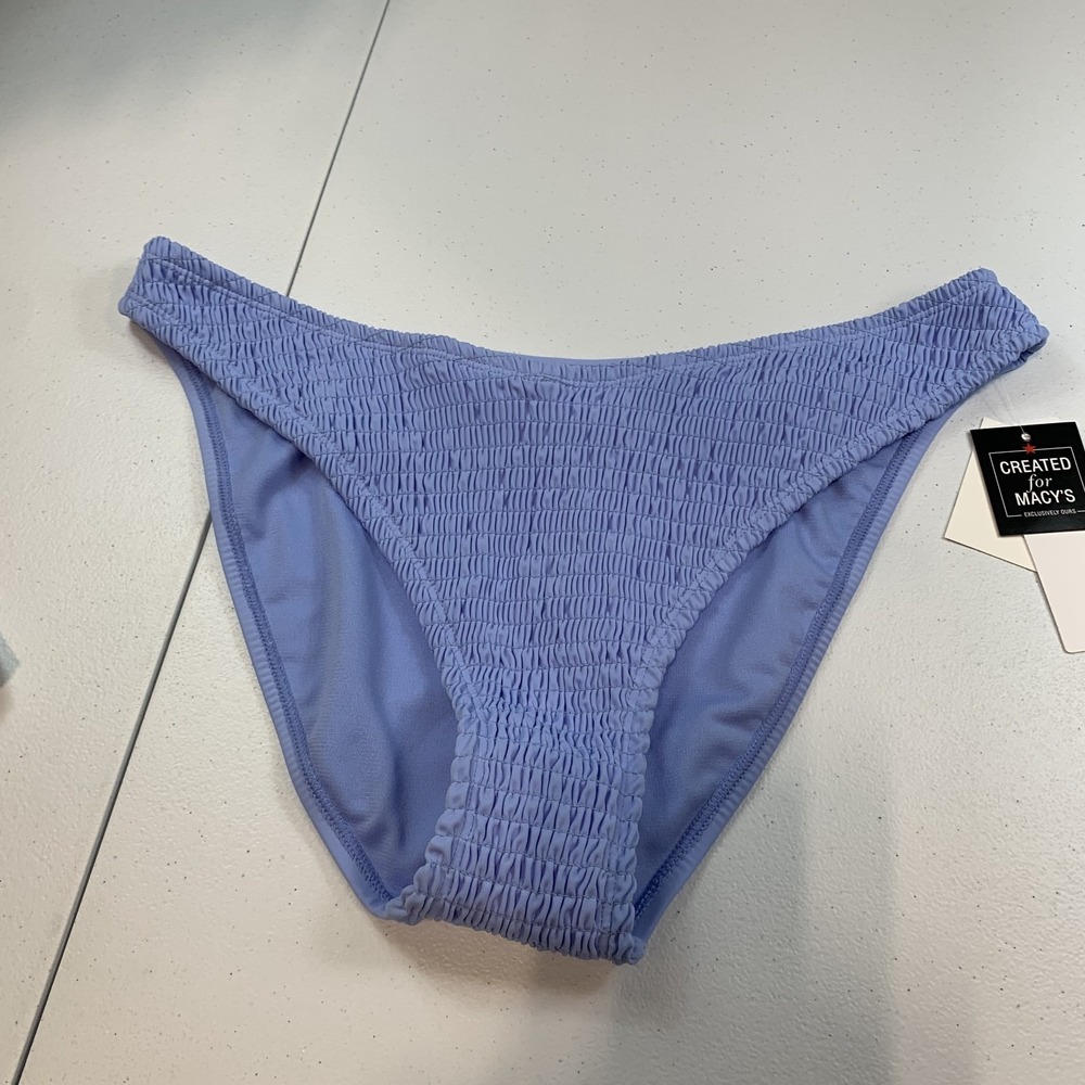 Salt & Cove Junior's Swim Bikini Bottom XL Cornflower Blue Textured Classic
